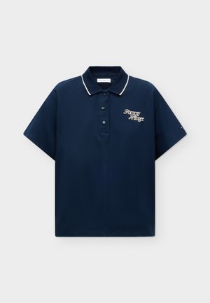 Tommy Hilfiger, SCRIPT RELAXED POLO - поло - dark blue