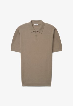 Calliope, T-SHIRT TINTA UNITA - Poloshirt - tortora