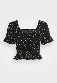 Não selecionado, black/small flowers