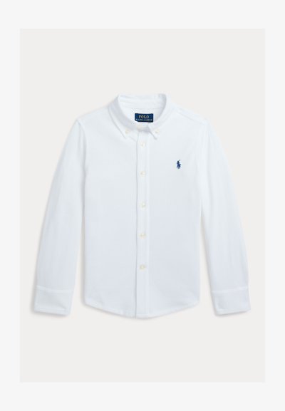 Polo Ralph Lauren FEATHERWEIGHT COTTON MESH SHIRT - Krekls - white