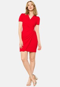 LolaLiza WRAP WITH CAP SLEEVES - Laisvo kirpimo suknelė - red lollipop