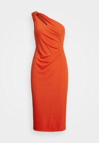 Lauren Ralph Lauren JERSEY ONE SHOULDER COCKTAIL DRESS - Trikoomekko - orange