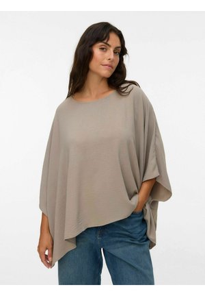 VMALVA O NECK PONCHO - Tuniek - moon rock