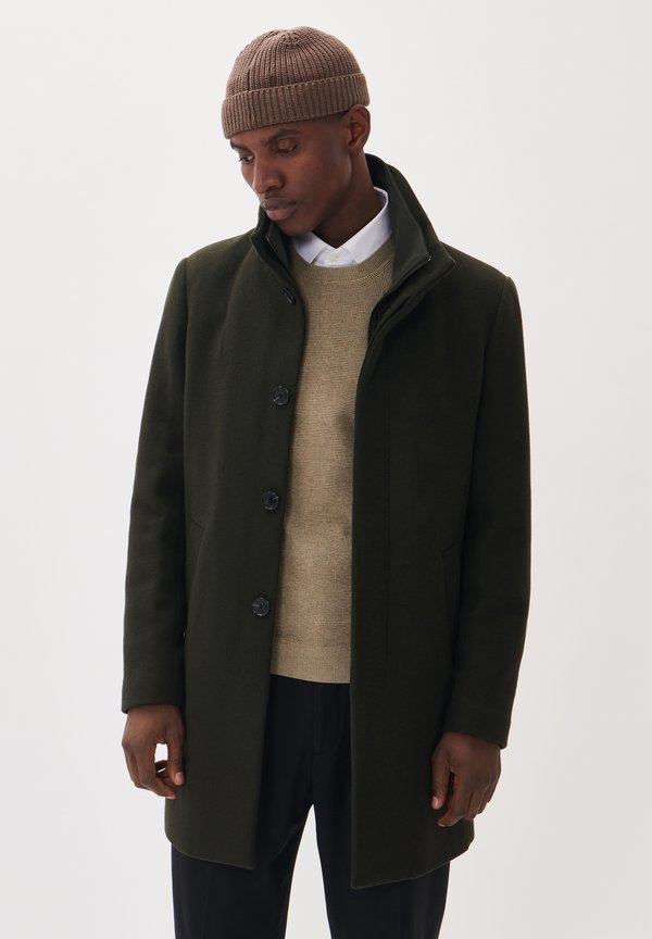 MAHARVEY MIDI INNER QUILETED PADDING - Klassischer Mantel - forest night