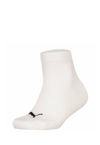 Puma KINDER QUARTER 12ER PACK - PLAIN LOGOS - Strumpor - weiß