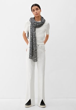 s.Oliver MIT FLORALEM - Schal - schwarz