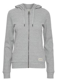 OXLOVA - Zip-up sweatshirt - light grey melange