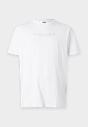 Armani Exchange, REGULAR - T-shirts basic - white