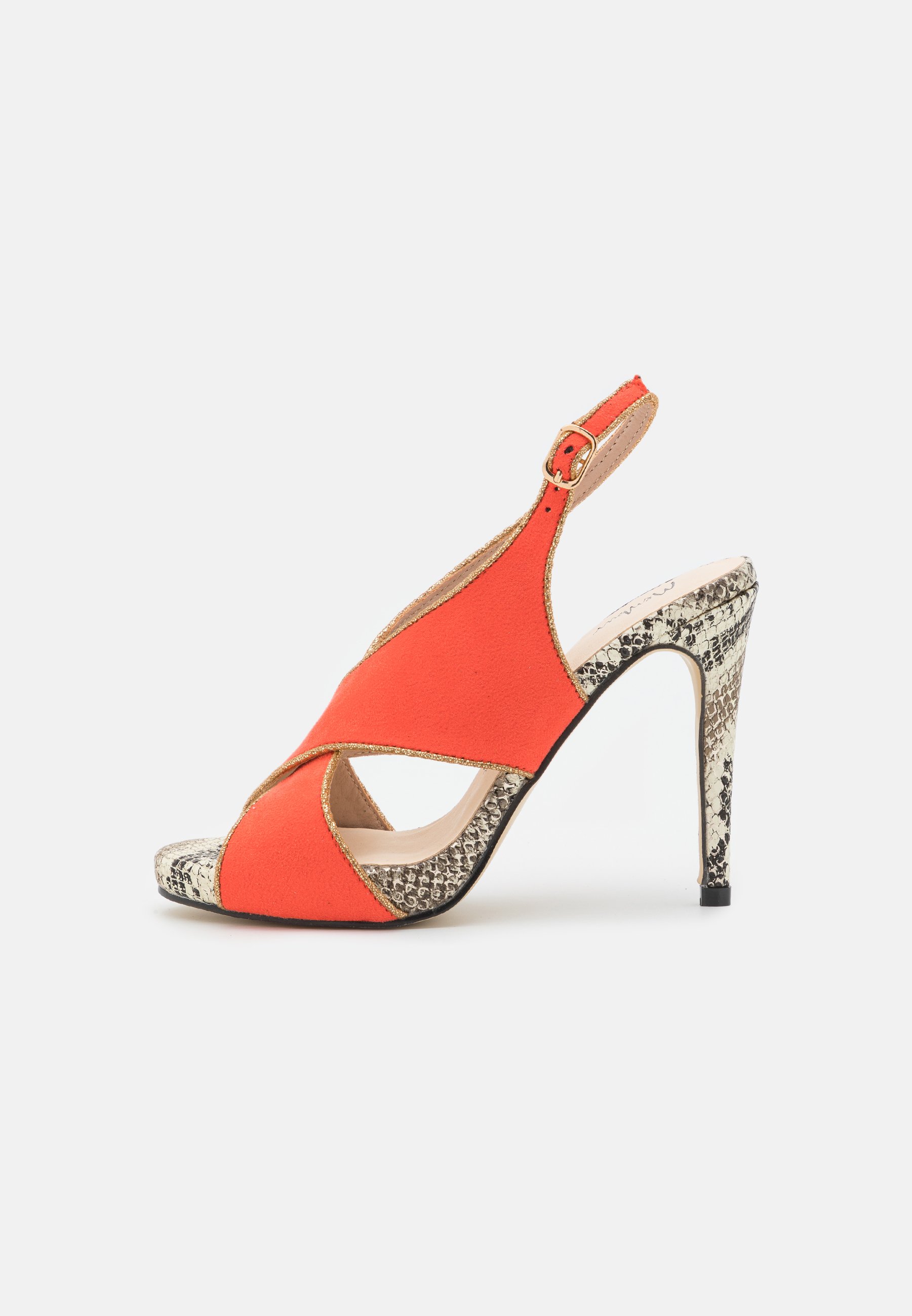 Menbur Sandalias de tacón - coral/salmón - Zalando.es