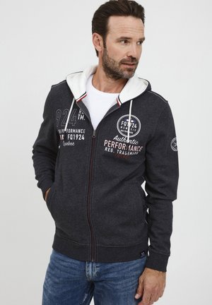 FQTHURE - Zip-up sweatshirt - charcoal mix
