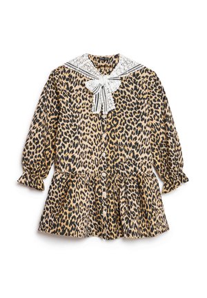 Sister Jane, CLEO COLLAR TIE MINI DRESS - Robe de jour - brown
