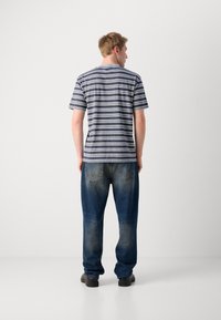 Scotch & Soda DYE STRIPE - Triko s potiskem - blue