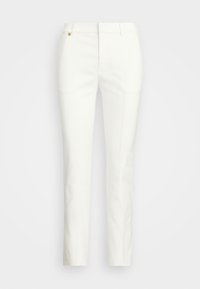 DOUBLE FACED STRETCH COTTON TROUSER - Hlače - white