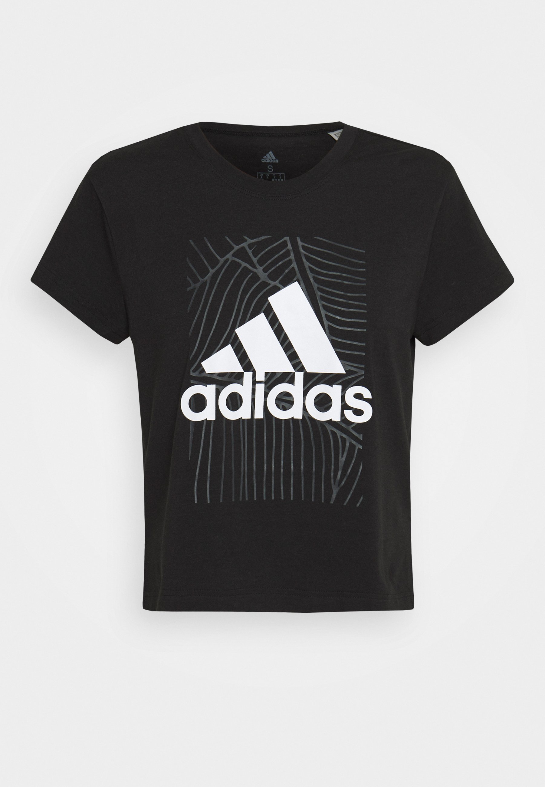adidas Performance ADI VIBES TEE T Shirt print black adidas Performance ADI VIBES TEE T Shirt print black