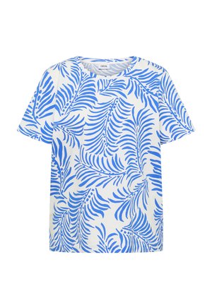Cecil, T-SHIRT WITH ROUND NECK AND PRINT - Print T-shirt - vanilla white