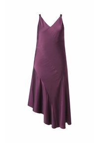 ASYMMETRIC SLEEVELESS - Vestido largo - dark claret