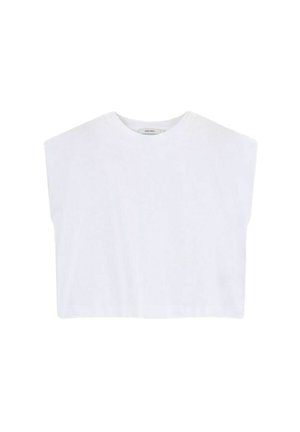 ÄRMELLOSES SHIRT - Basic T-shirt - weiß