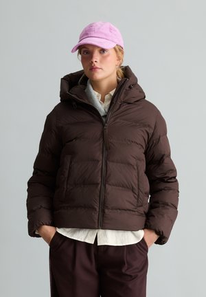 Marc O'Polo DENIM, WOVEN OUTDOOR JACKETS, HEATSEALED PUFFER - Winter jacket - espresso brown