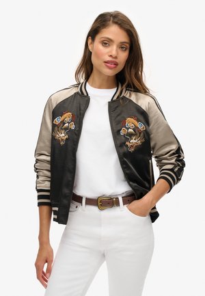 Superdry & Co SUKAJAN EMBROIDERED - Bomberjacke - black