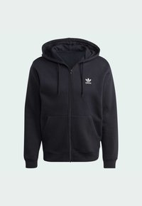 adidas Originals TREFOIL ESSENTIALS FULL-ZIP - Felpa con zip - black