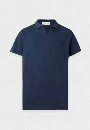 Pier One by Zalando, OPEN COLLAR BASIC POLO SHIRT - Poloshirt - navy blazer