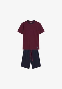 Niewybrane, burgundy navy blue