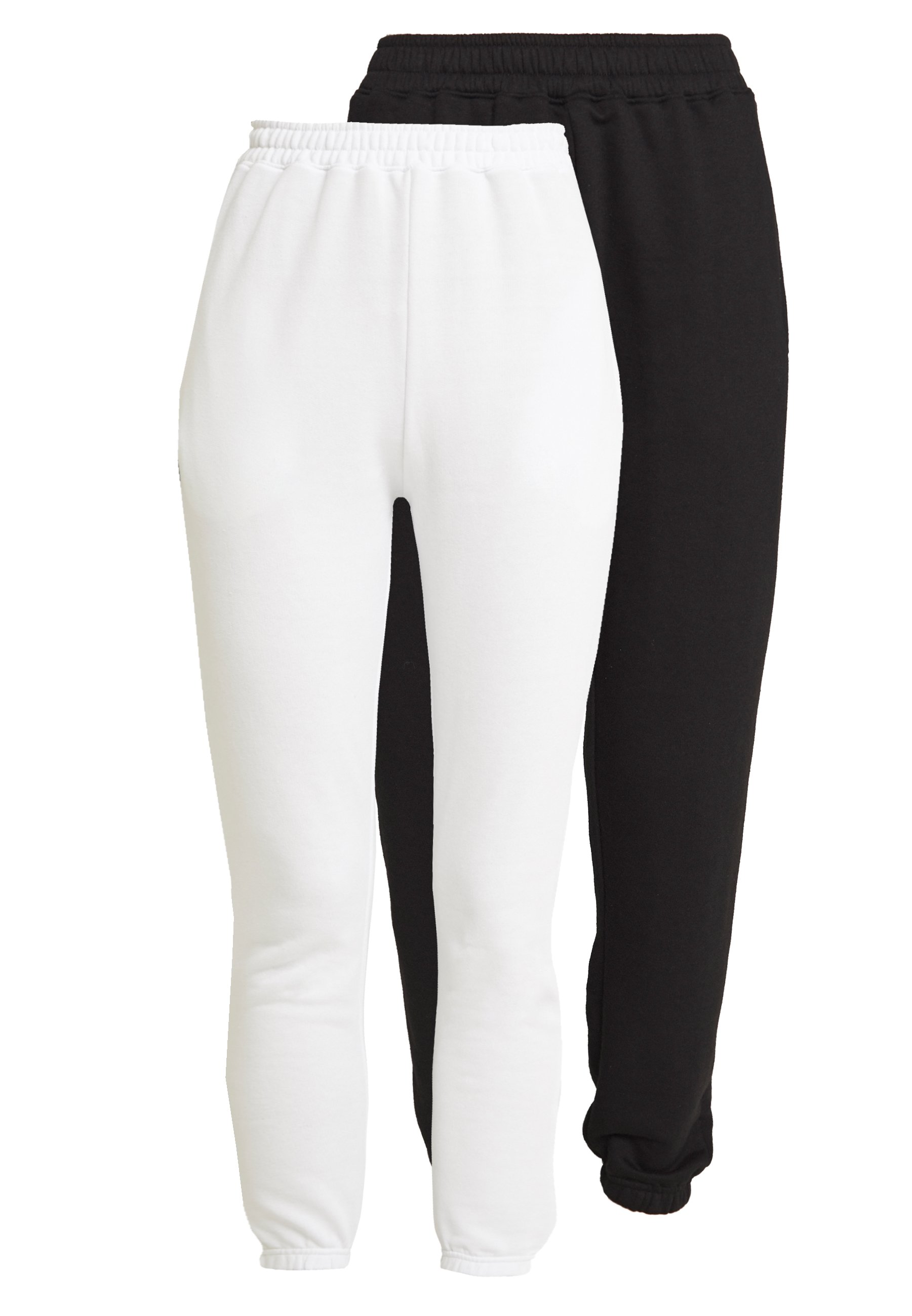 BASIC JOGGERS 2 PACK Joggebukse whiteblack BASIC JOGGERS 2 PACK Joggebukse whiteblack