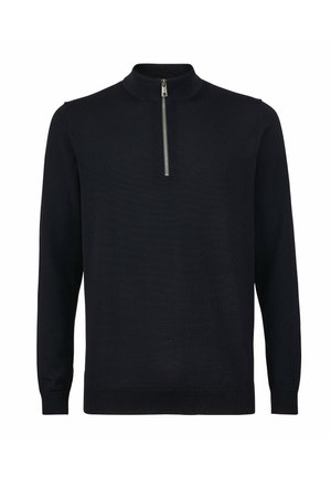 Basic New Merino Halfzip - Strickpullover - night sky