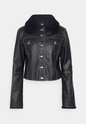 Filippa K JACKET - Usnjena jakna - black