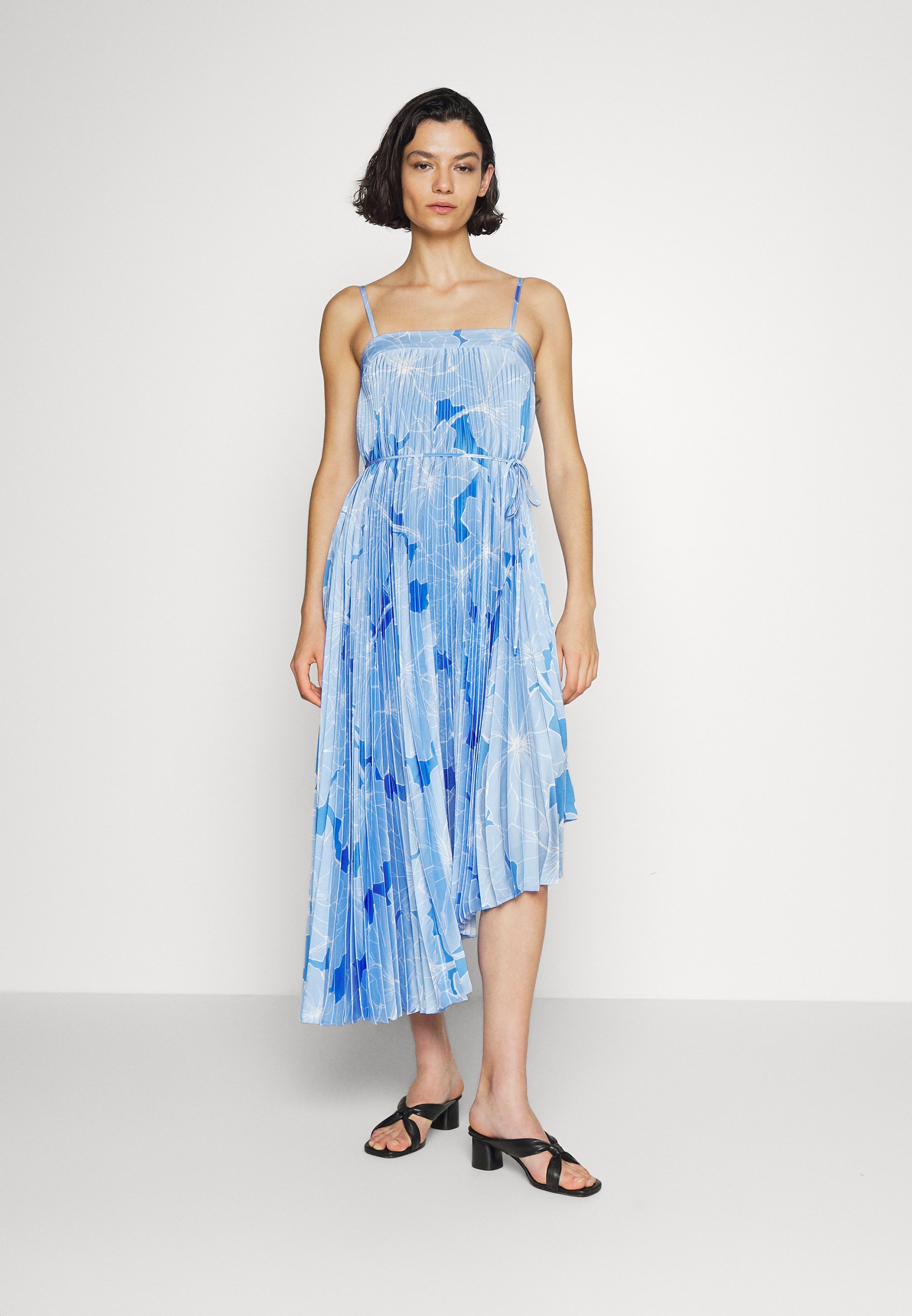 milly blue and white striped dress