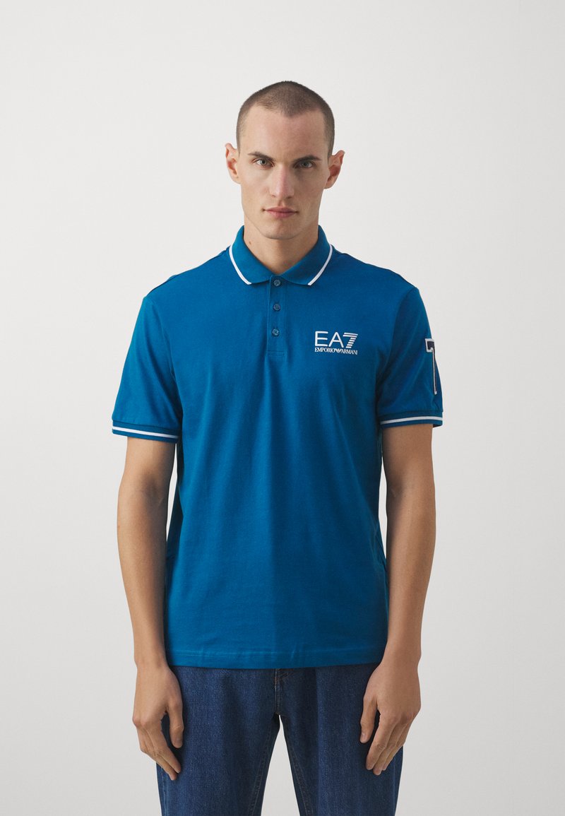 EA7 Emporio Armani Beige Cotton Polo Shirt main image 1