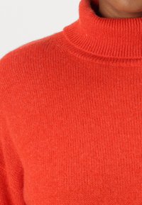 pure cashmere HIGH NECK  - Pulover - fall orange