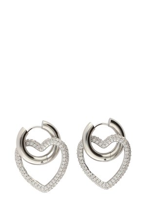 MIDNIGHT WITH HEART AND RHINESTONES - Orecchini - metal