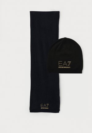 EA7 Emporio Armani HAT+SCARF SET - Scarf - black