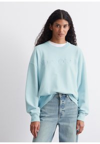 Marc O'Polo LOGO EMBROIDERY AT FRONT - Mikina - morning sky