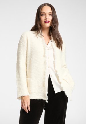 CON FRANE - Strickjacke - bianco