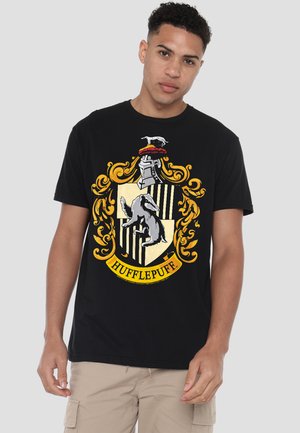 Cotton Soul, HARRY POTTER HUFFLEPUFF CREST - Print T-shirt - black