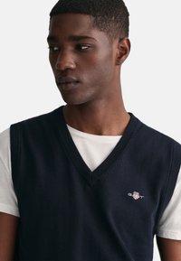 GANT Stickad tröja - evening blue