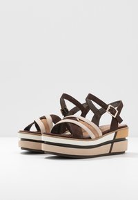 Tamaris Platform sandals - cafe comb
