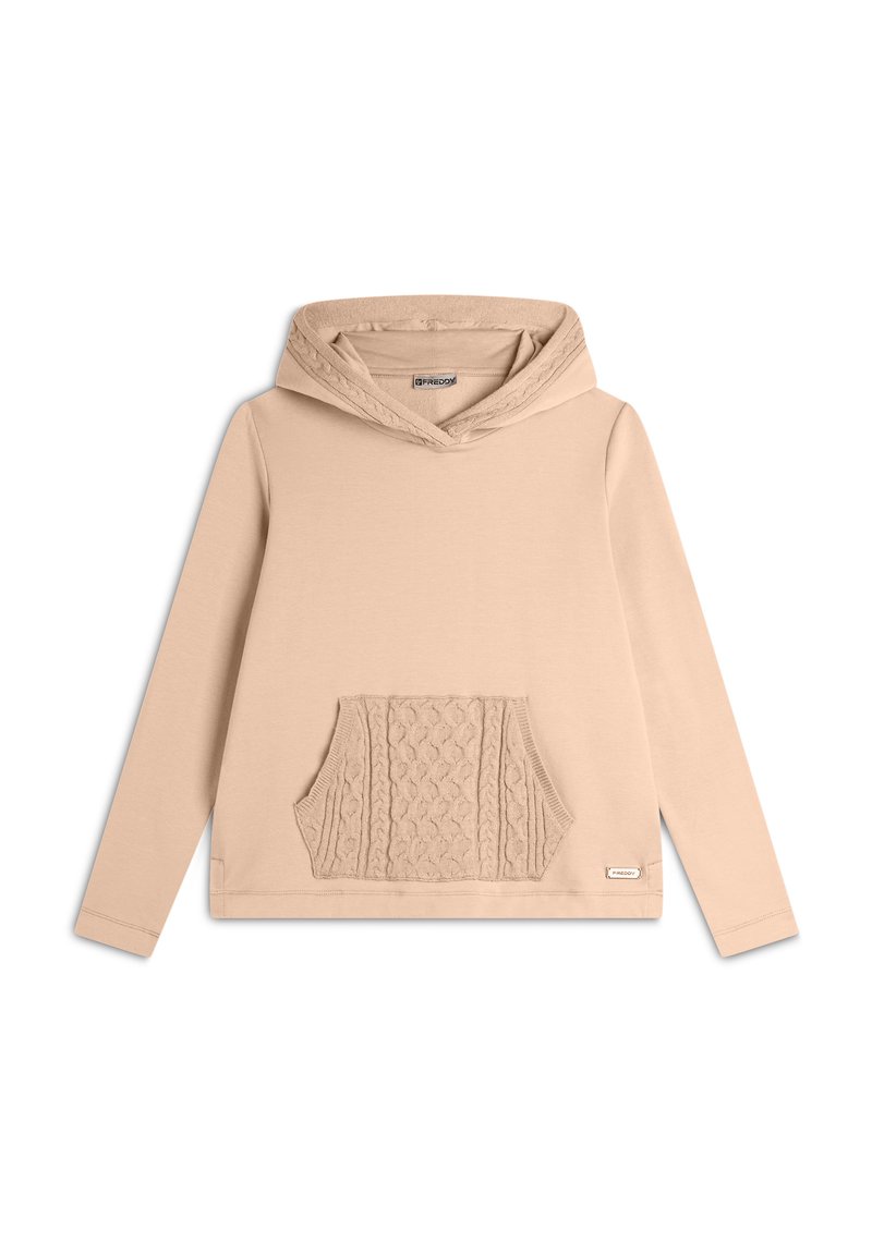 Freddy CON E TASCA A MARSUPIO - Jersey con capucha - cuban sand