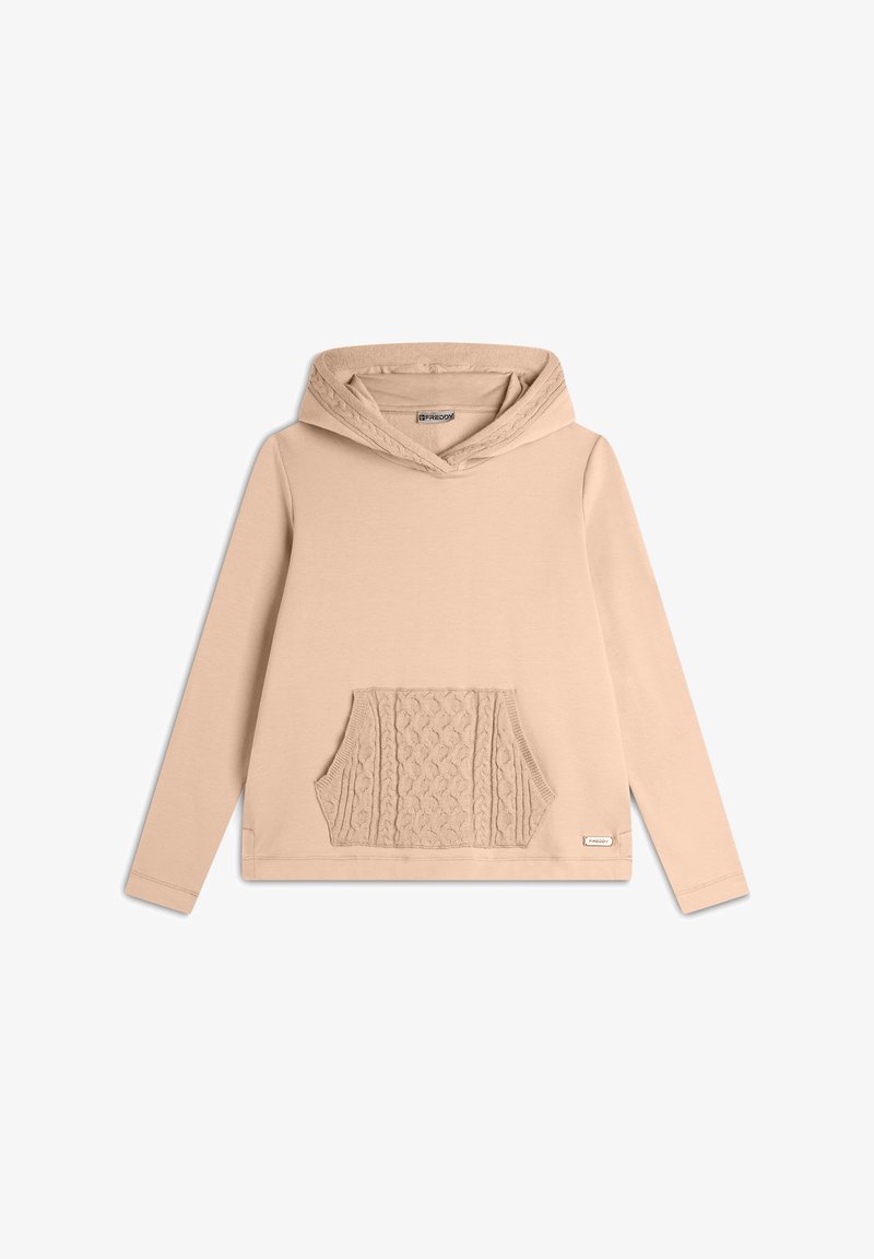 Freddy CON E TASCA A MARSUPIO - Jersey con capucha - cuban sand