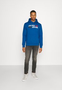 Jack & Jones JJECORP LOGO  - Sweatshirt com capuz - classic blue
