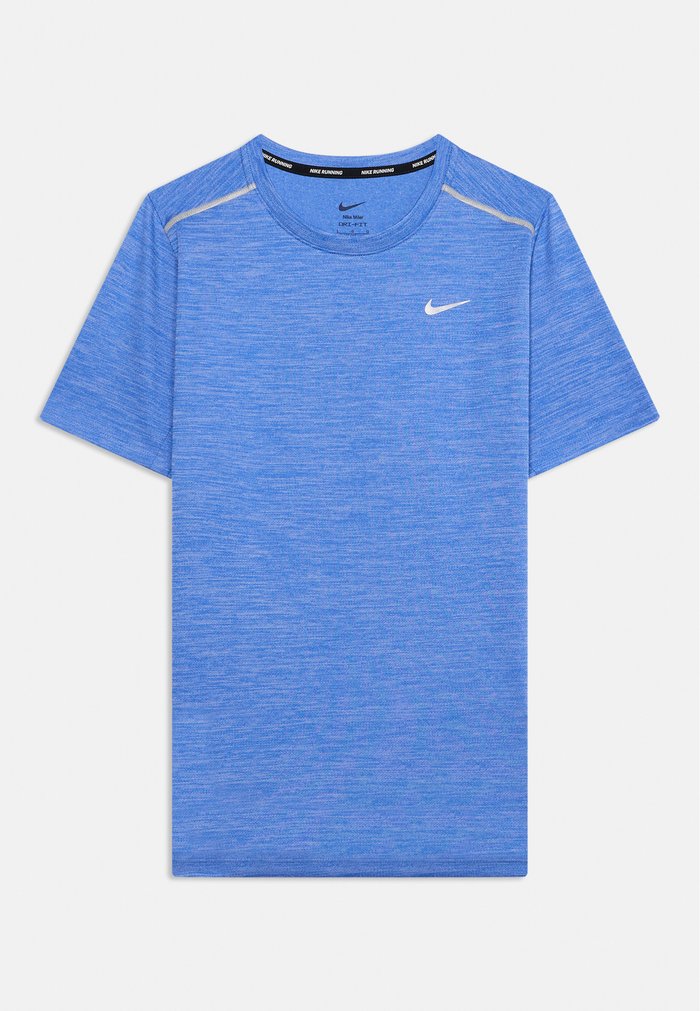 Nike MILER UNISEX - Sports T-shirt - hyper royal/aluminum