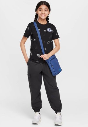 T-shirt med print - black