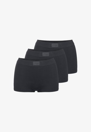 Boxers noirs sans couture en mélange de coton doux. Dotés d'une large ceinture et d'une seule étiquette logo sur le devant. Vendu par lot de trois.