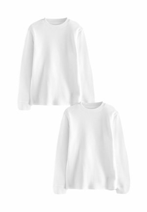 THERMAL 2 PACK REGULAR FIT - Long sleeved top - white
