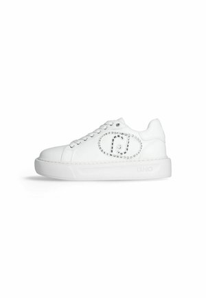 SNEAKERS WITH JEWEL LOGO - Zapatillas - white