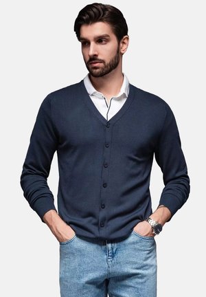 Strickjacke - navy blue