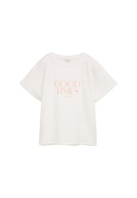 LOOSE FIT MIT PRINT - Nyomott mintás póló - soft clear white