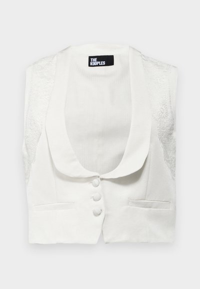 The Kooples GILET - Veste sans manches - ecru